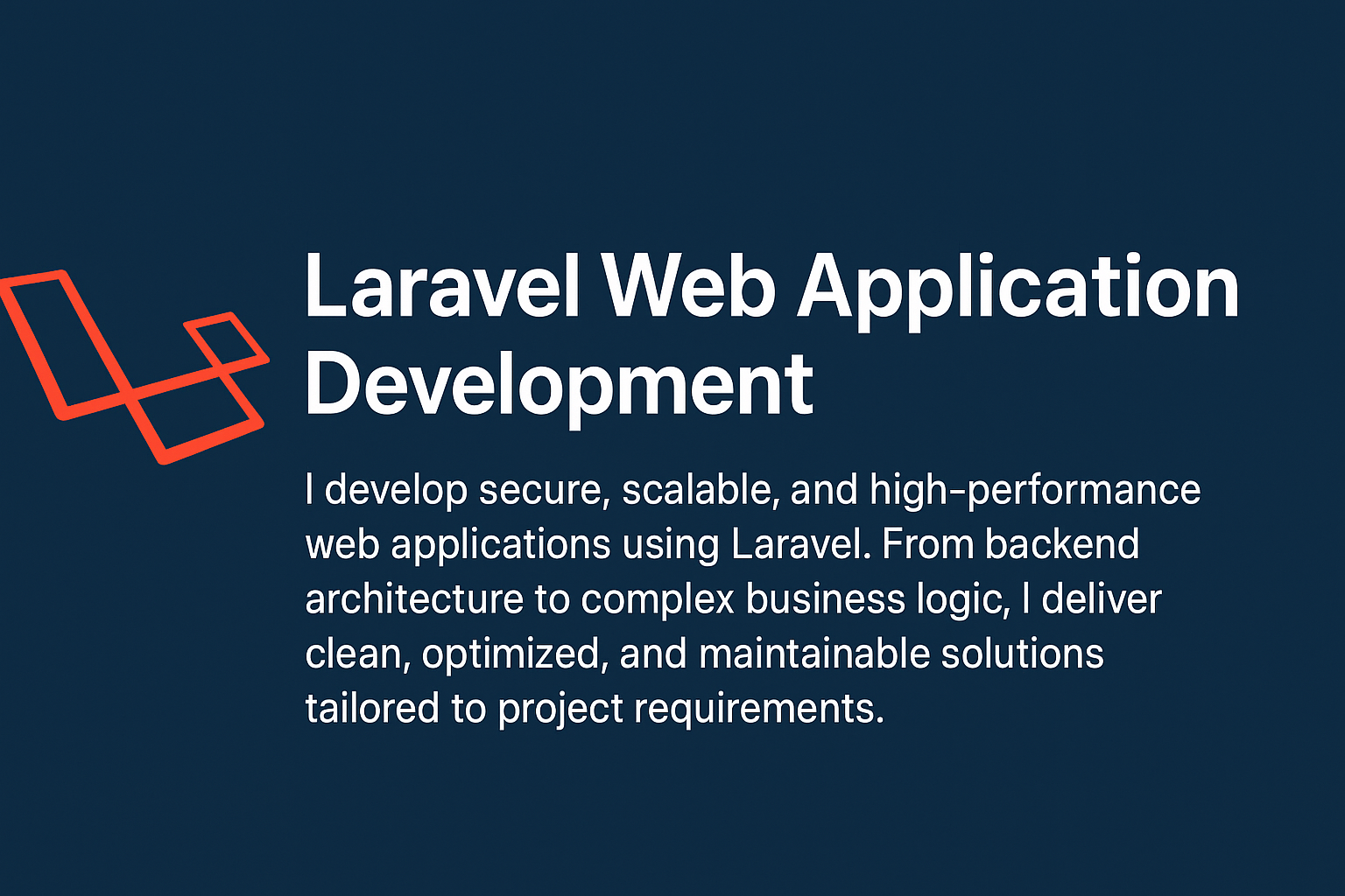 Laravel Web Application Development